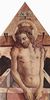 Carlo Crivelli: Altartafel aus San Silvestro in Massa Fermana, mittlere Aufsatztafel: Schmerzensmann