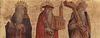 Carlo Crivelli: Altartriptychon, rechte Predellatafel: Hl. Antonius Abbate, Hl. Hieronymus, Hl. Andreas