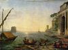 Claude Lorrain: Seehafen beim Aufgang der Sonne