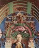 Cosmè Tura: Roverella-Altar für St. Giorgio in Ferrara, Haupttafel, Szene: Thronende Madonna und musizierende Engel, Detail