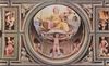 Domenico Beccafumi: Allegorischer Freskenzyklus (Politische Tugenden) aus dem Plazzo Pubblico in Siena, Szene: Justizia