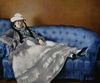 Edouard Manet: Porträt der Frau Manet auf blauem Sofa