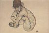 Egon Schiele: Sitzender weiblicher Akt