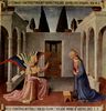Fra Angelico: Bildzyklus zu Szenen aus dem Leben Christi für einen Schrank zur Aufbewahrung von Silbergeschirr, Szene: Verkündigung