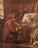 François Boucher: Der Maler in seinem Atelier, Selbstporträt