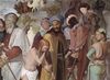 Friedrich Overbeck: Freskenzyklus des Casa Bartholdy in Rom, Szene: Der Verkauf Josephs, Detail