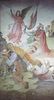 Friedrich Overbeck: Freskenzyklus im Casa Massimo in Rom, Tasso-Saal, Szene: Der Erzengel Gabriel gebietet Gottfried von Bouillon die Befreiung Jerusalems