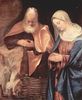 Giorgione: Anbetung der Hirten, Detail: Joseph und Maria