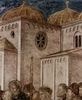 Giotto di Bondone: Freskenzyklus in der Peruzzi-Kapelle, Santa Croce in Florenz, Szene: Die Erweckung der Drusiana durch den Evangelisten Johannes, Detail