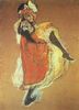 Henri de Toulouse-Lautrec: Jame Avril tanzend, Studie für das Plakat »Jardin de Paris«