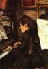 Henri de Toulouse-Lautrec: Mlle Dihau au piano (Frl. Dihau am Klavier)
