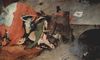 Hieronymus Bosch: Antoniusaltar, Triptychon, Mitteltafel: Versuchung des Hl. Antonius, Detail