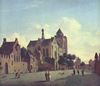 Jan van der Heyden: Die Kirche von Veere
