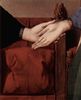 Jan van Eyck: Arnolfini-Hochzeit, Hochzeitsbild des Giovanni Arnolfini und seine Frau Giovanna Cenami, Detail