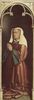 Jan van Eyck: Genter Altar, Altar des Mystischen Lammes, rechter Außenflügel, untere äußere Szene: Betende Stifterin des Altares, Isabelle Borluut (Porträt)