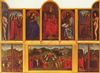 Jan van Eyck: Genter Altar, Altar des Mystischen Lammes, Szene: Ansicht des geöffneten Altars