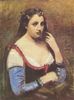Jean-Baptiste-Camille Corot: Frau mit Margeriten