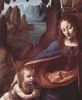 Leonardo da Vinci: Madonna in der Felsengrotte, Detail: Maria und Christus