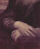 Leonardo da Vinci: Mona Lisa (La Giaconda), Detail: Hände der Mona Lisa