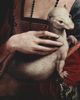 Leonardo da Vinci: Porträt einer Dame mit Hermelin, Detail