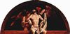 Lorenzo Lotto: Altar der Santa Cristina al Tiverone, Lnettenbekrnung der Haupttafel: Engelpiet