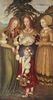 Lucas Cranach d. Ä.: Katharinenaltar, linker Flügel, Szene: Die Heiligen Dorothea, Agnes und Kunigunde