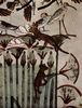 Maler der Grabkammer des Menna: Grabkammer des Menna, Ackerschreiber des Königs, Szene: Jagd und Fischfang, Detail: Katze und Ichneumon