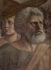 Masaccio: Freskenzyklus der Brancacci-Kapelle in Santa Maria del Carmine in Florenz, Szenen aus dem Leben Petri, Szene: Der Zinsgroschen, Detail: Kopf des Petrus