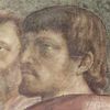 Masaccio: Freskenzyklus der Brancacci-Kapelle in Santa Maria del Carmine in Florenz, Szenen aus dem Leben Petri, Szene: Der Zinsgroschen, Detail: Kopf eines Apostels