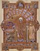 Meister des Uta-Codex: Uta-Codex, Szene: Der Hl. Erhard liest die Messe