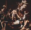 Michelangelo Caravaggio: Gemälde der Contarelli-Kapelle in San Luigi di Francesi in Rom, Szene:  Martyrium des Hl. Matthäus