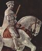 Paolo Uccello: Gemaltes Reiterstandbild des Giovanni Acuto (John Hawkwood), Detail