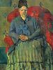 Paul Cézanne: Porträt der Mme Cézanne in rotem Lehnstuhl