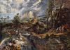 Peter Paul Rubens: Gewitterlandschaft mit Philemon und Baucis