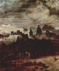 Pieter Bruegel d. Ä.: Zyklus der Monatsbilder, Szene: Der düstere Tag (Monat Februar oder März), Detail