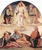 Pietro Perugino: Fresken der Sala d'Udienza im Collegio del Cambio in Perugia, Szene: Verklärung Christi