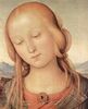 Pietro Perugino: Madonna mit Hl. Johannes dem Täufer, Detail: Kopf der Madonna