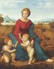 Raffael: Madonna im Grünen, Szene: Maria mit Christuskind und Johannes dem Täufer