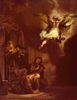 Rembrandt Harmensz. van Rijn: Der Engel verläßt die Familie des Tobias
