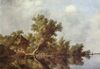 Salomon van Ruisdael: Flußlandschaft mit Fähre