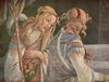 Sandro Botticelli: Fresken in der Sixtinischen Kapelle in Rom, Szene: Die Jugend des Moses, Detail