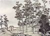 Sun K'o-hung: Handrolle »Gewählte Vergnügungen für Musestunden«, Detail: Der aufgehende Mond