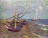 Vincent Willem van Gogh: Fischerboote am Strand von Saintes-Maries